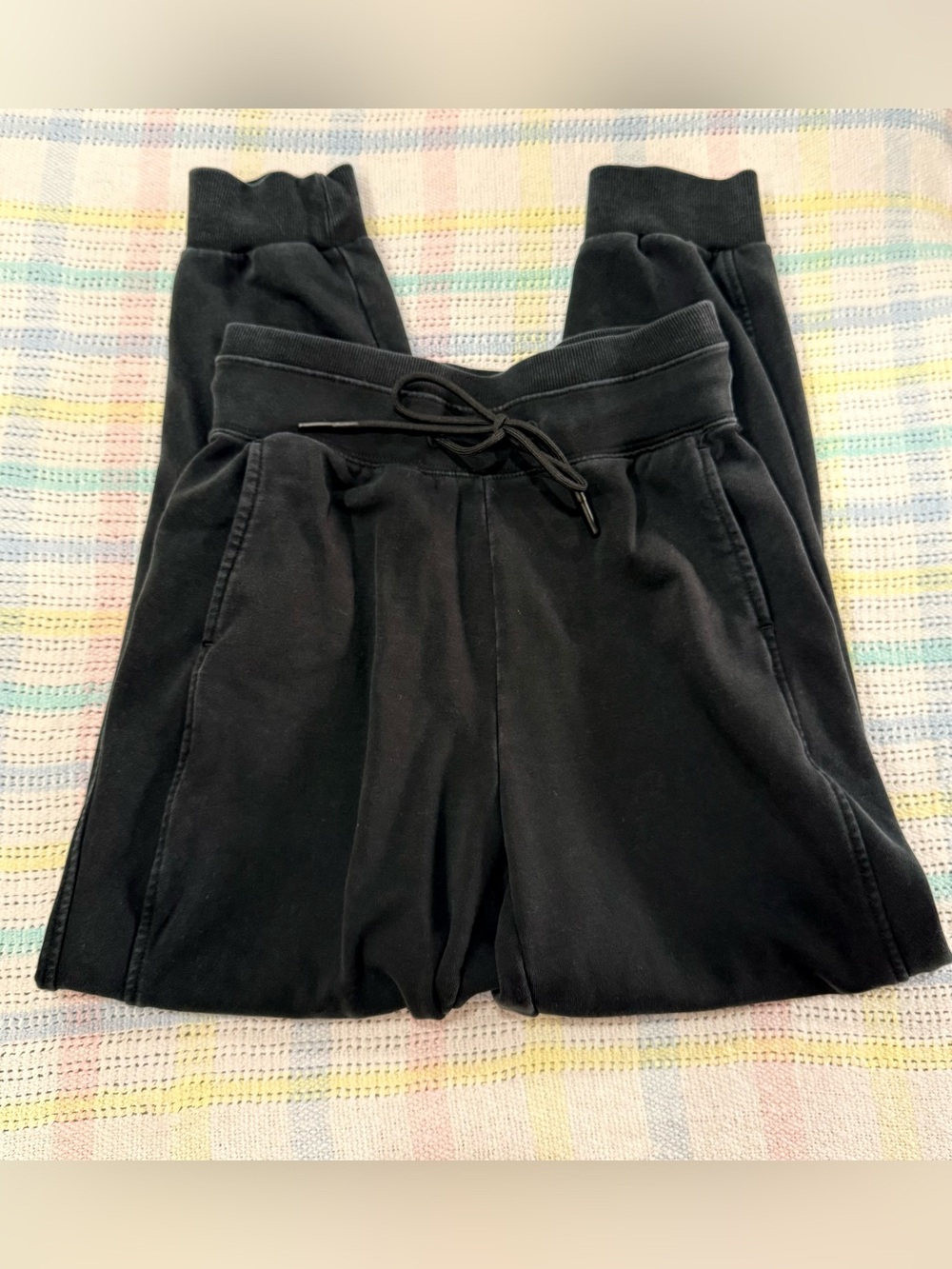 JoyLab Black Drawstring Track Joggers